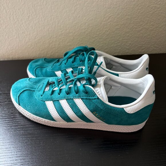 adidas Gazelle Shoes - Legacy Teal / Cloud White Mens 5.5 US, Womens 7.5 US main image 3